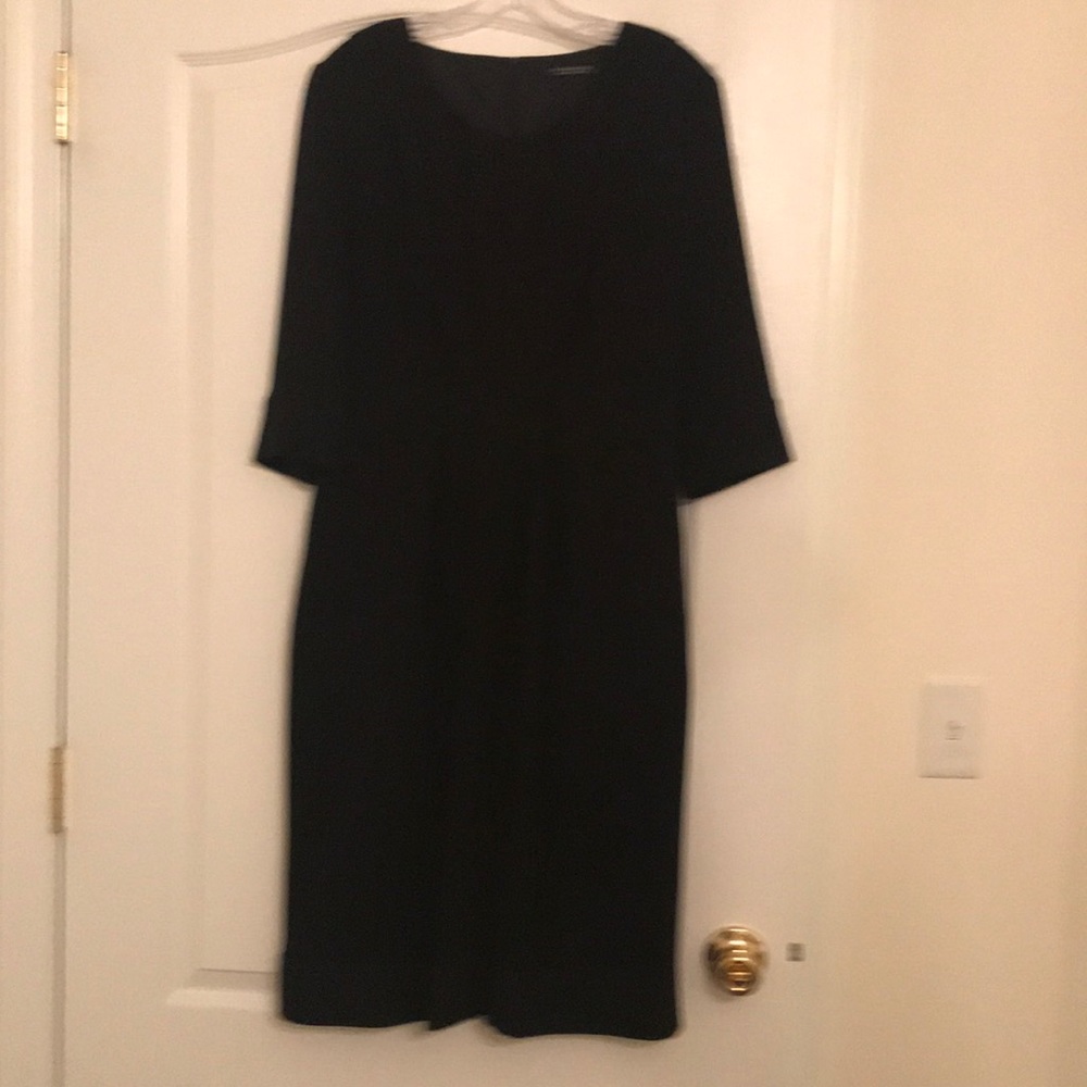 Black midi dress
